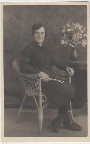 (7723) Foto AK Hilde Heel, Porträt, Atelier Marktoberdorf 1928