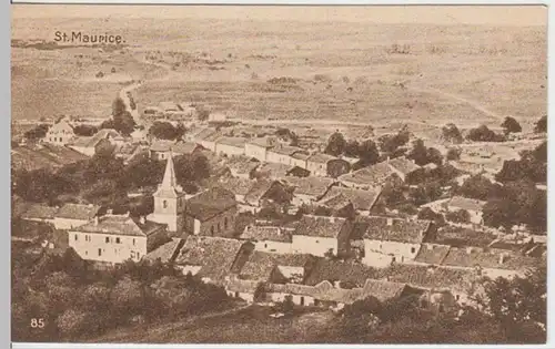 (7719) AK Saint-Maurice, Wallis, Panorama, vor 1945
