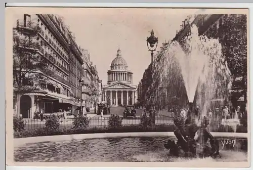 (7710) AK Paris, Edmond Rostand Platz, Pantheon, Rue Soufflot, vor 1945