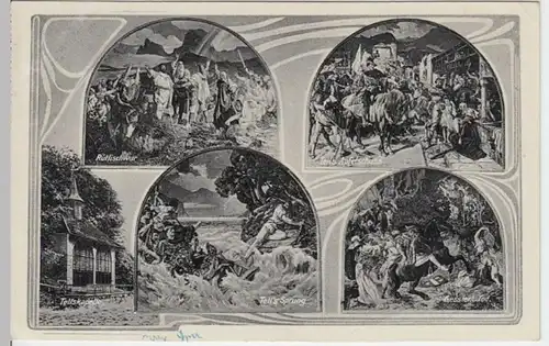 (7683) AK Tellskapelle, Vierwaldstättersee, Mehrbildkarte 1935