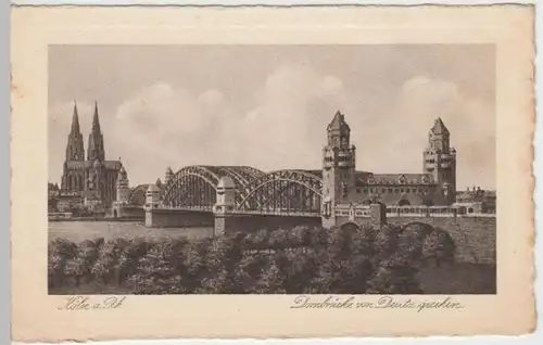 (7636) AK Köln, Dombrücke, bis 1926
