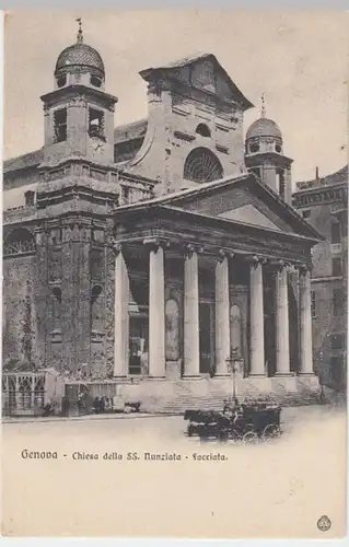 (7623) AK Genua, Genova, Kirche Nunziata, bis 1905