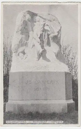 (7613) AK Valenciennes, Denkmal J. B. Carpeaux, Feldpost 1915
