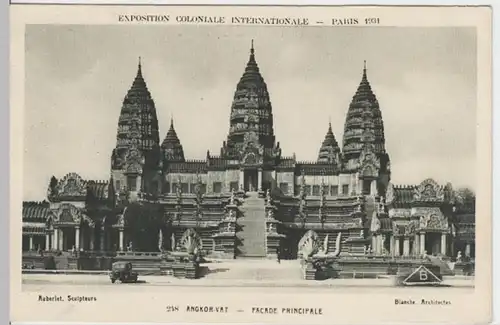 (7561) AK Paris, Kolonialausstellung, Angkor Vat 1931