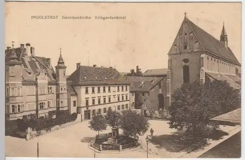 (7508) AK Ingolstadt, Garnisonskirche, Kriegerdenkmal, vor 1945