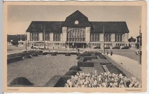 (7478) AK Darmstadt, Hauptbahnhof, vor 1945