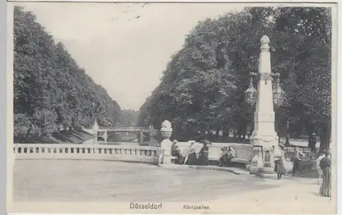 (7466) AK Düsseldorf, Königsallee 1912