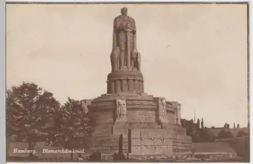(7388) AK Hamburg, Bismarckdenkmal, vor 1945