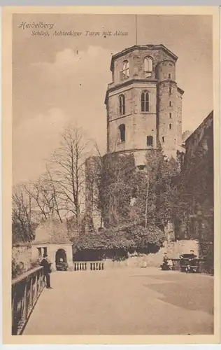 (7387) AK Heidelberg, Schloss, Turm mit Altan 1911