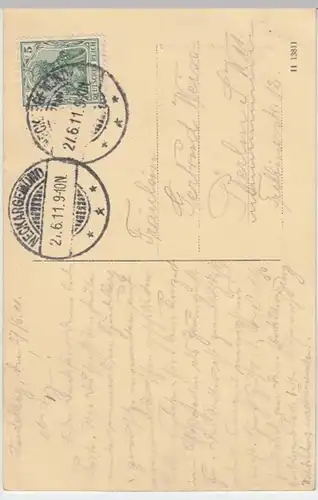 (7387) AK Heidelberg, Schloss, Turm mit Altan 1911