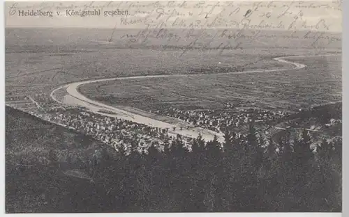 (7366) AK Heidelberg, Panorama 1911