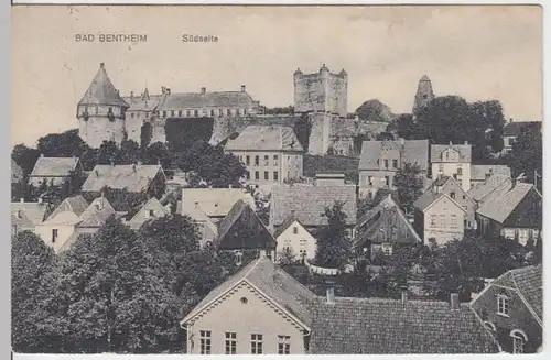 (7343) AK Bad Bentheim, Ortsansicht, Burg 1915