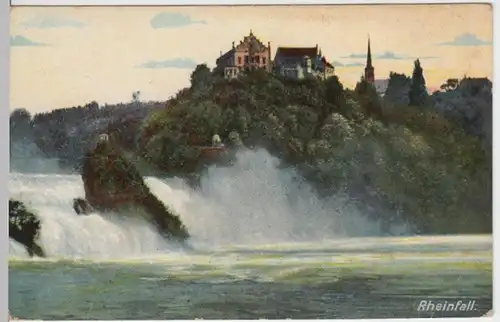 (7301) AK Laufen-Uhwiesen, Schloss Laufen, Rheinfall, vor 1945