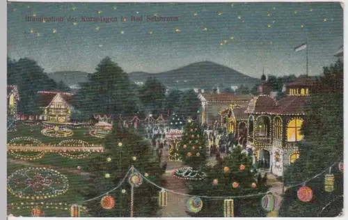 (7260) AK Bad Salzbrunn, Schlesien, Szczawno-Zdroj, Kuranlagen 1911