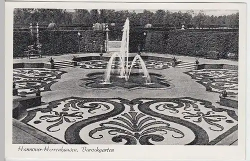 (7167) AK Herrenhausen, Hannover, Schloss, Barockgarten 1955