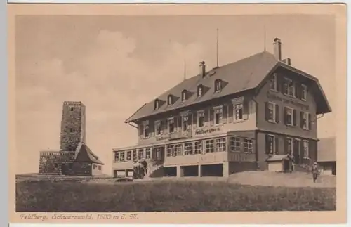 (7093) AK Feldberg, Schwarzw., Gasthaus zum Feldbergturm, vor 1945