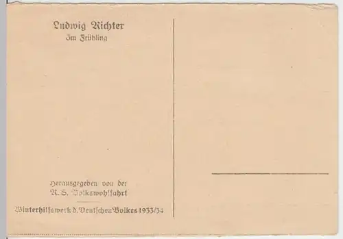 (6958) Künstler AK Ludwig Richter, Im Frühling 1933