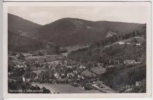 (6955) Foto AK Bad Herrenalb, Schwarzwald, Panorama 1941