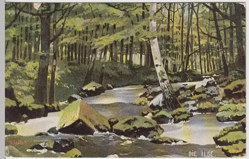 (6954) Künstler AK Ilse, Harz 1907