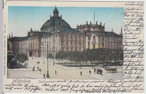 (6927) AK München, Justizpalast, goldene Fenster 1902