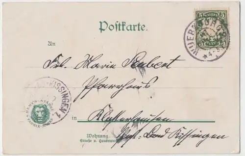 (6923) AK Gruß von der Pariser Weltausstellung 1900, Eingang