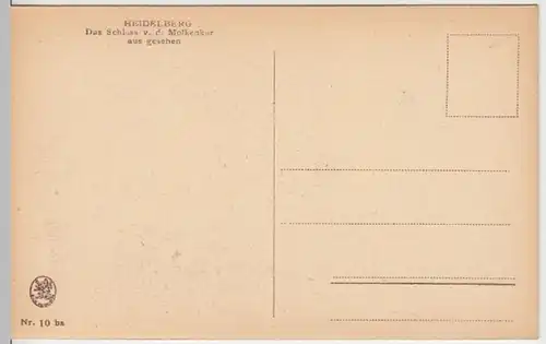 (6800) AK Heidelberg, Schloss, vor 1945