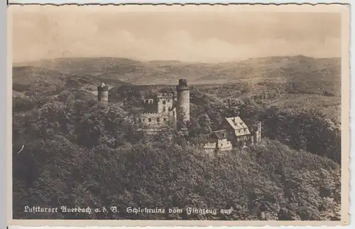 (6762) AK Auerbach a.d.B., Schlossruine 1936