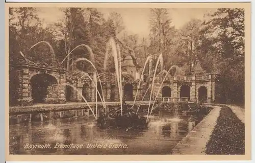 (6780) AK Bayreuth, Eremitage, untere Grotte, vor 1945