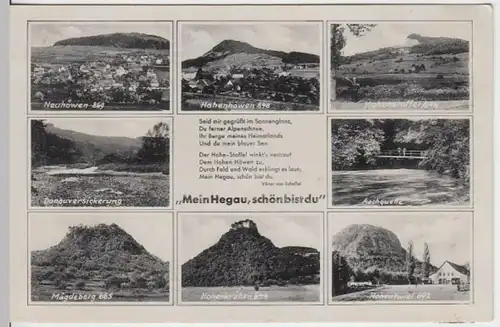(6756) AK Hegau, Mehrbildkarte 1940er