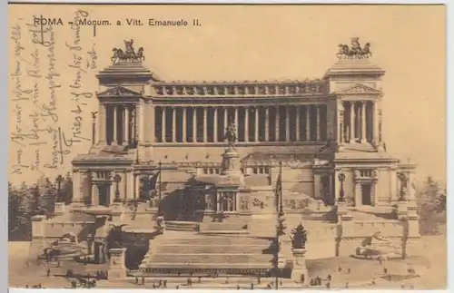 (6751) AK Roma, Monument a Vitt. Emanuele II. 1924