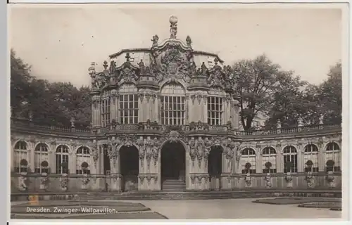 (6743) Foto AK Dresden, Zwinger, Wallpavillon 1931