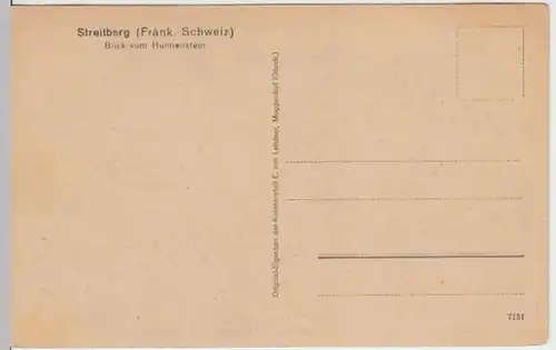 (6734) AK Streitberg, Wiesenttal, Panorama, vor 1945