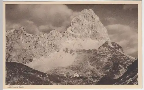 (6732) AK Lamsenspitze, Lamsenjochhütte, vor 1945