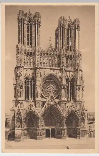 (6730) AK Reims, Kathedrale, vor 1945