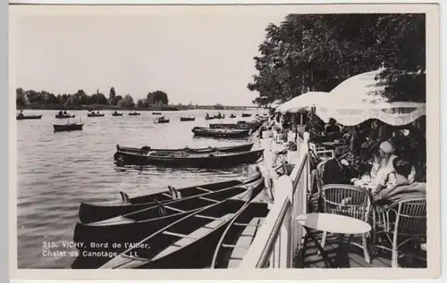 (6700) Foto AK Vichy, Allier, Boote, vor 1945