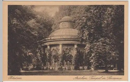 (6650) AK Potsdam, Sanssouci, Antiken-Tempel, vor 1945