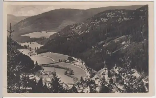 (6628) Foto AK St. Blasien, Panorama, Sonderstempel 1927