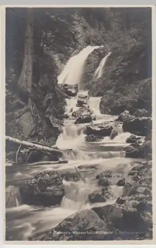 (6620) Foto AK Höllental, Schwarzwald, Ravenna-Wasserfall, vor 1945