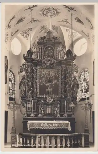 (6618) Foto AK Siegsdorf, Kirche Maria Eck, Gnadenaltar, vor 1945