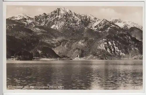 (6556) Foto AK Kochel am See, Kochelsee, Herzogstand