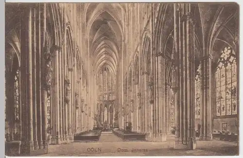 (6542) AK Köln, Dom, Inneres 1911