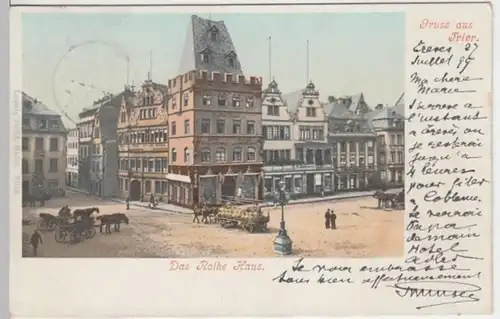 (6520) AK Gruß aus Trier, Rotes Haus 1899