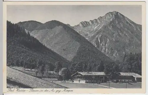 (6501) AK Bad Wiessee, Bauer in der Au gg. Kampen 1942