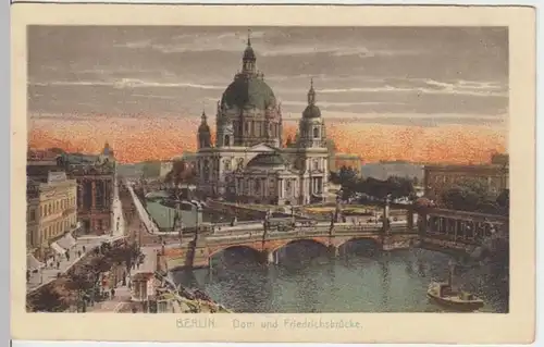 (6495) AK Berlin, Dom, Friedrichsbrücke, vor 1945