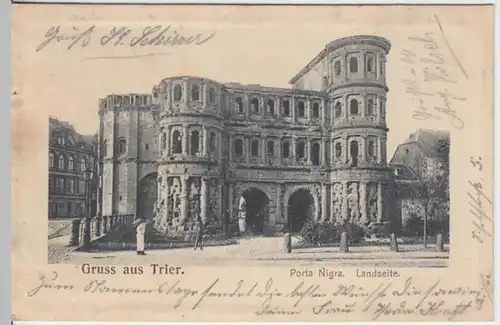 (6487) AK Gruß aus Trier, Porta Nigra 1903