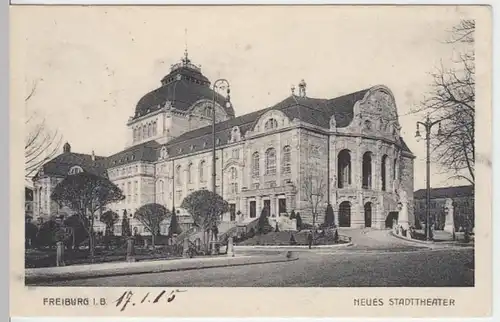 (6448) AK Freiburg im Breisgau, Stadttheater 1915