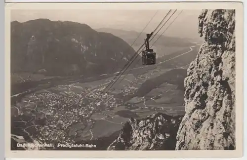 (6433) Foto AK Bad Reichenhall, Predigtstuhlbahn 1938