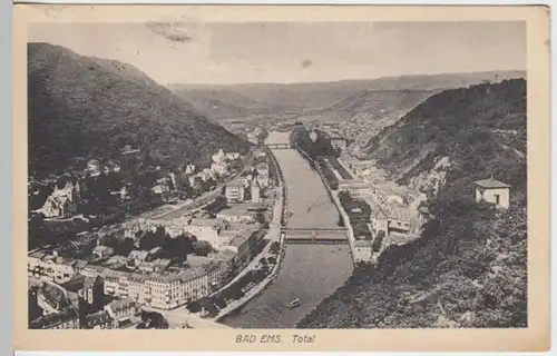 (6425) AK Bad Ems, Panorama 1919