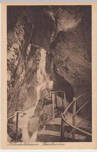 (6391) AK Höllentalklamm, Steinlawine, vor 1945