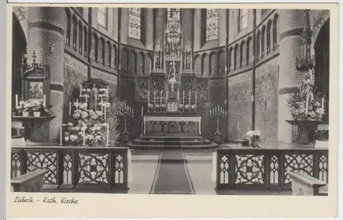 (6363) AK Lübeck, Kath. Kirche, Altar